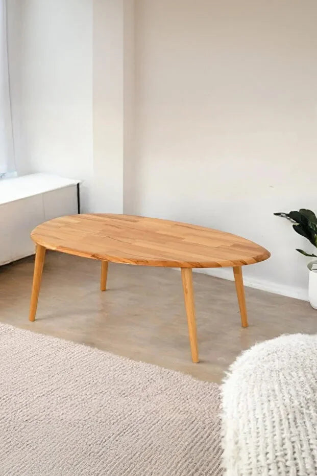 Paine | Solid Asymmetrical Coffee Table (Naturel)