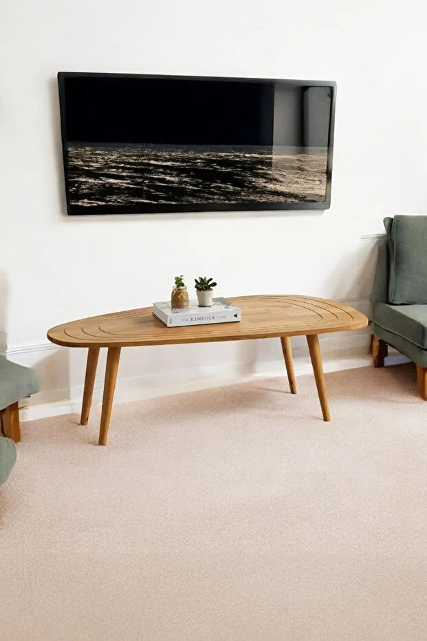 Paine | Solid Asymmetrical Coffee Table (OAK)