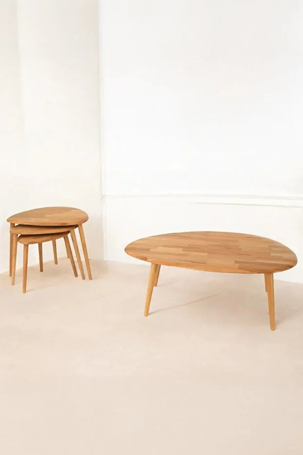 Paine | Solid Asymmetrical Coffee Table (OAK)