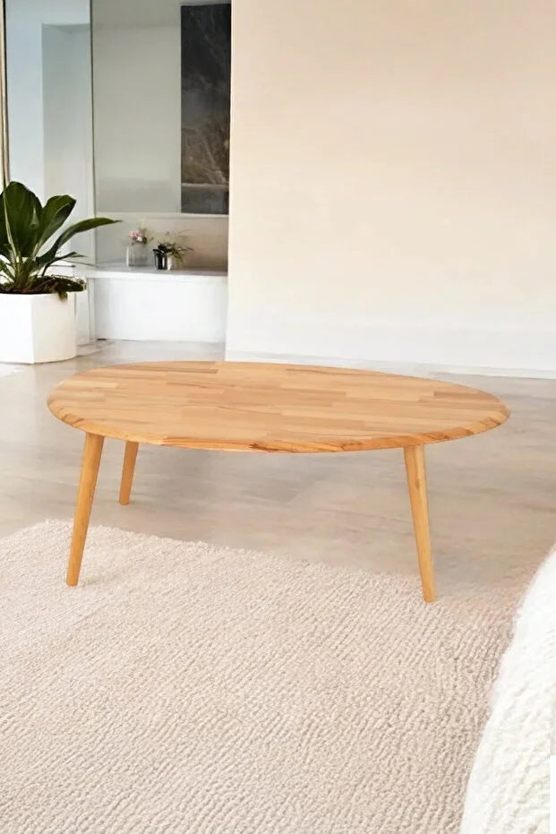 Paine | Solid Asymmetrical Coffee Table (Naturel)