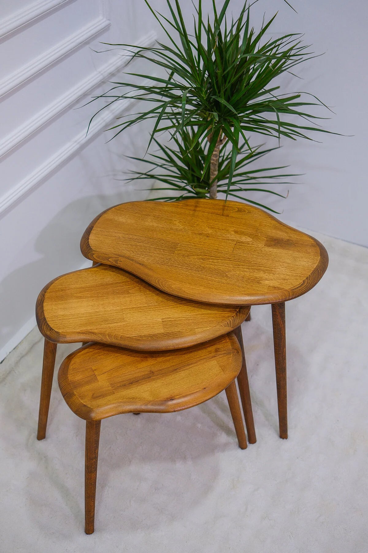Arica | Solid Wood Nesting Coffee Tables