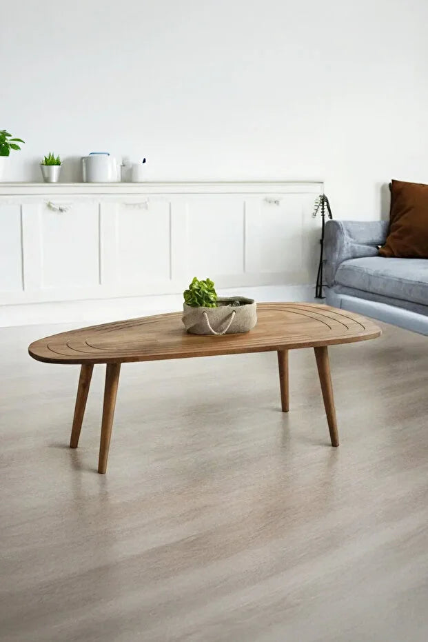 Paine | Solid Asymmetrical Coffee Table (WALNUT)