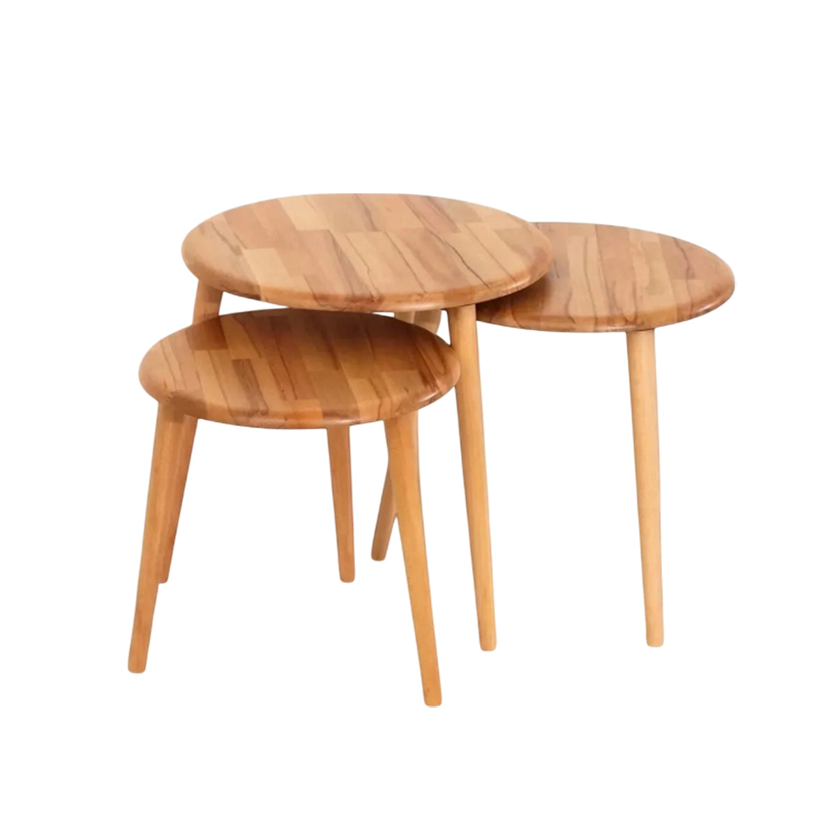 Colina | Solid Wood Nesting Coffee Tables