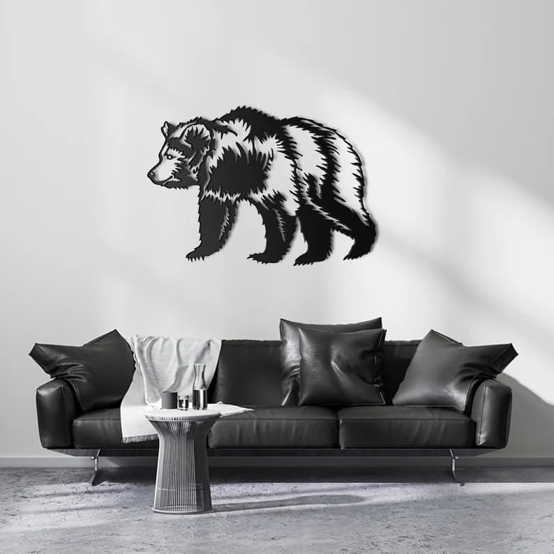 Bear | Metal Wall Art