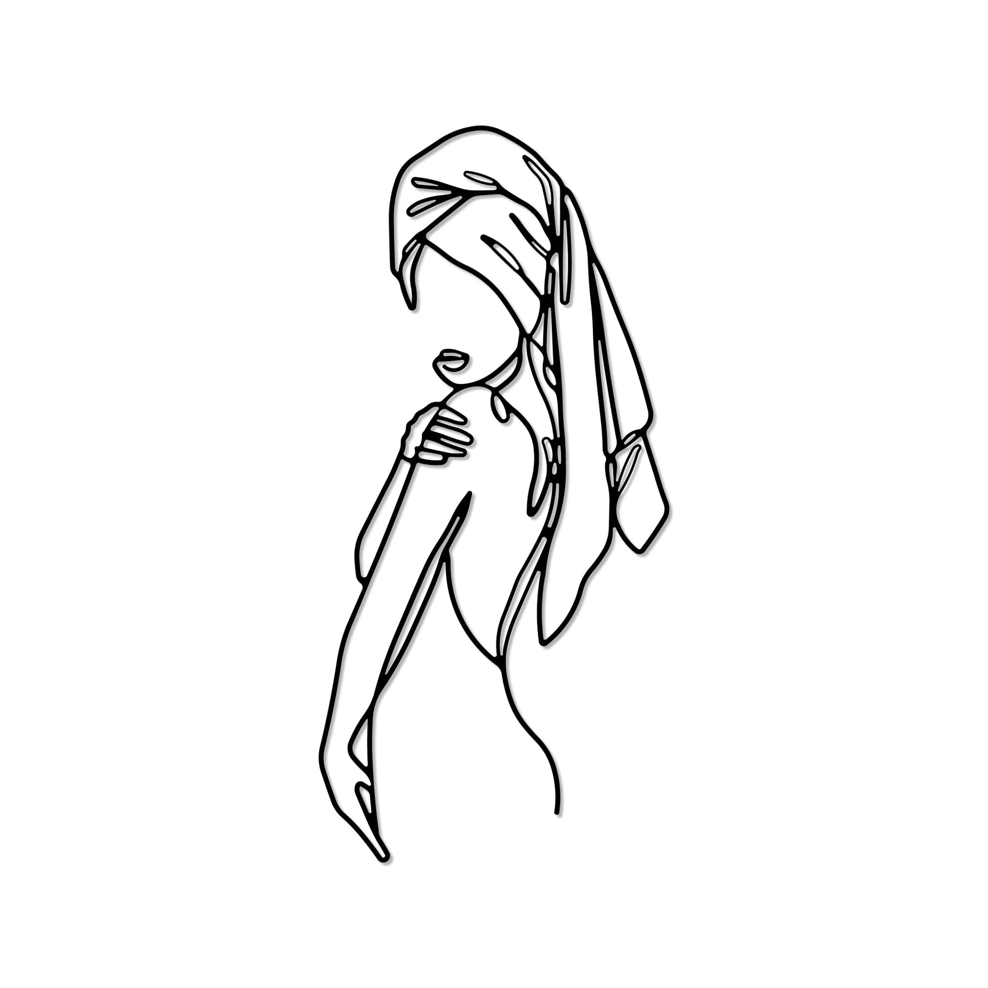 Woman | Metal Line Art