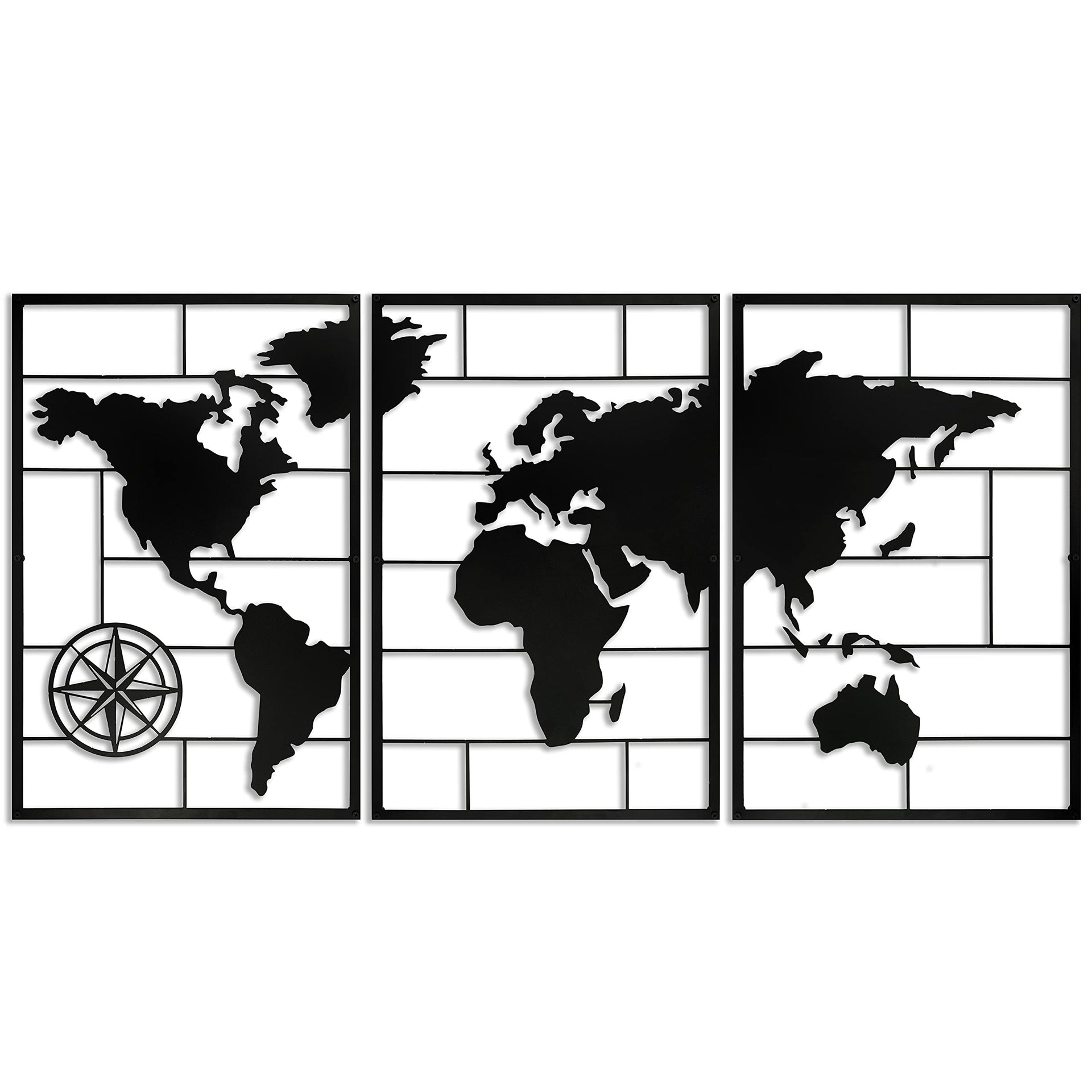 World Map | Metal Wall Art