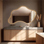 Iris | Asymmetrical Mirror with Lights