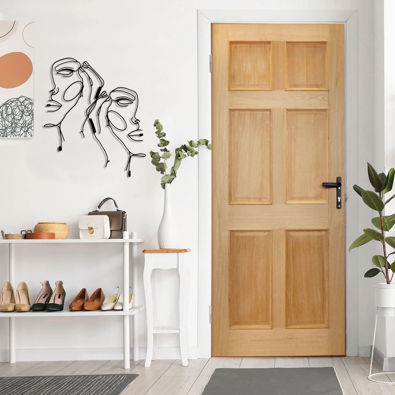 Double Faces | Metal Line Art