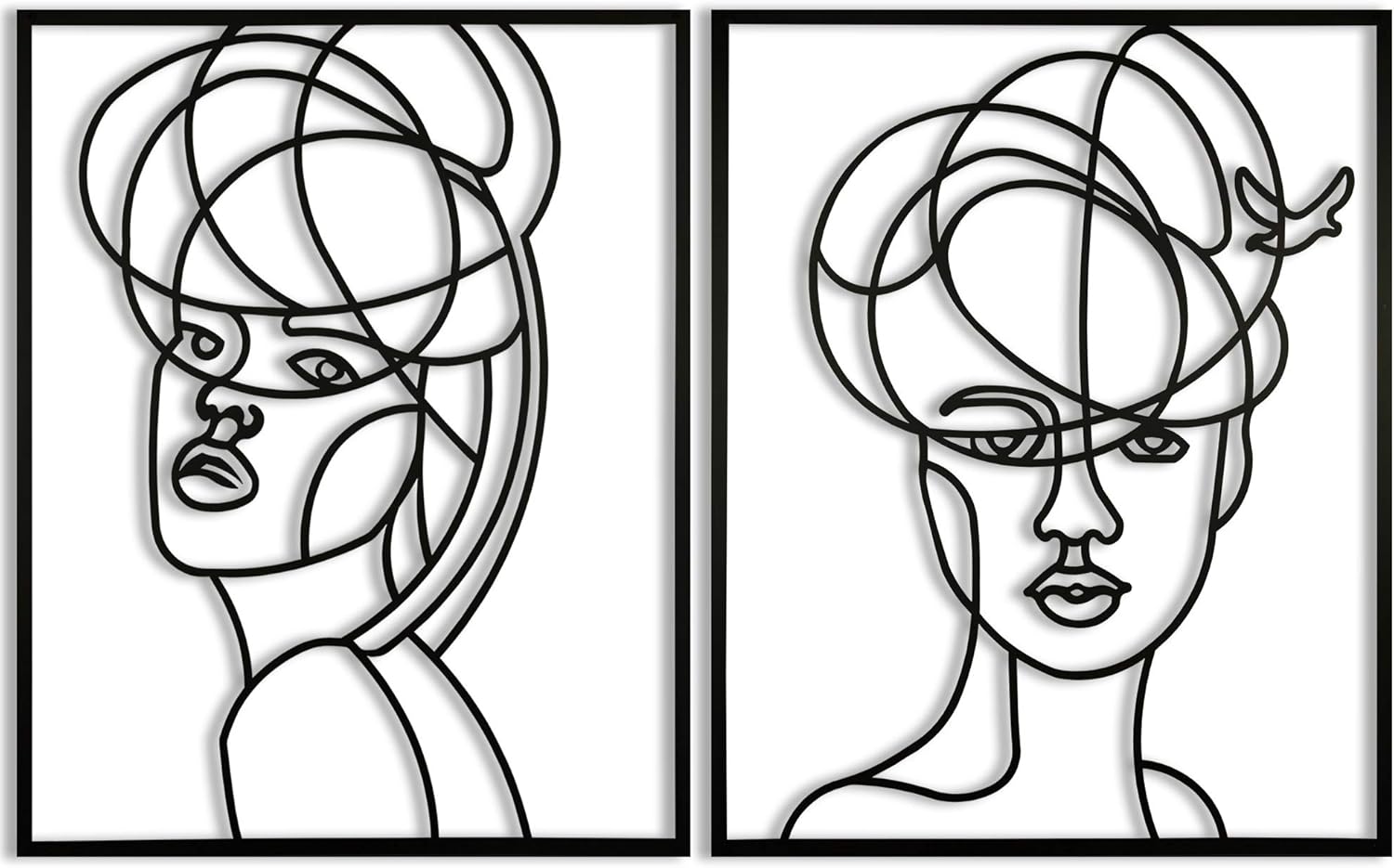 Abstract Woman | Metal Wall Art