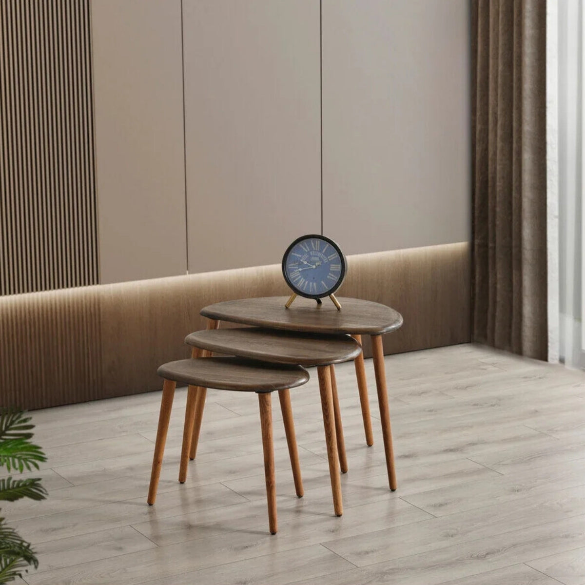 Molina | Solid Wood Nesting Coffee Tables (Walnut)