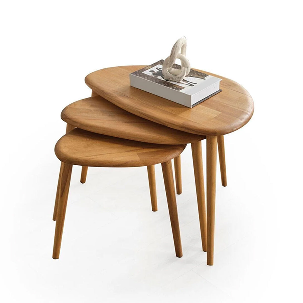 Molina | Solid Wood Nesting Coffee Tables (Oak)