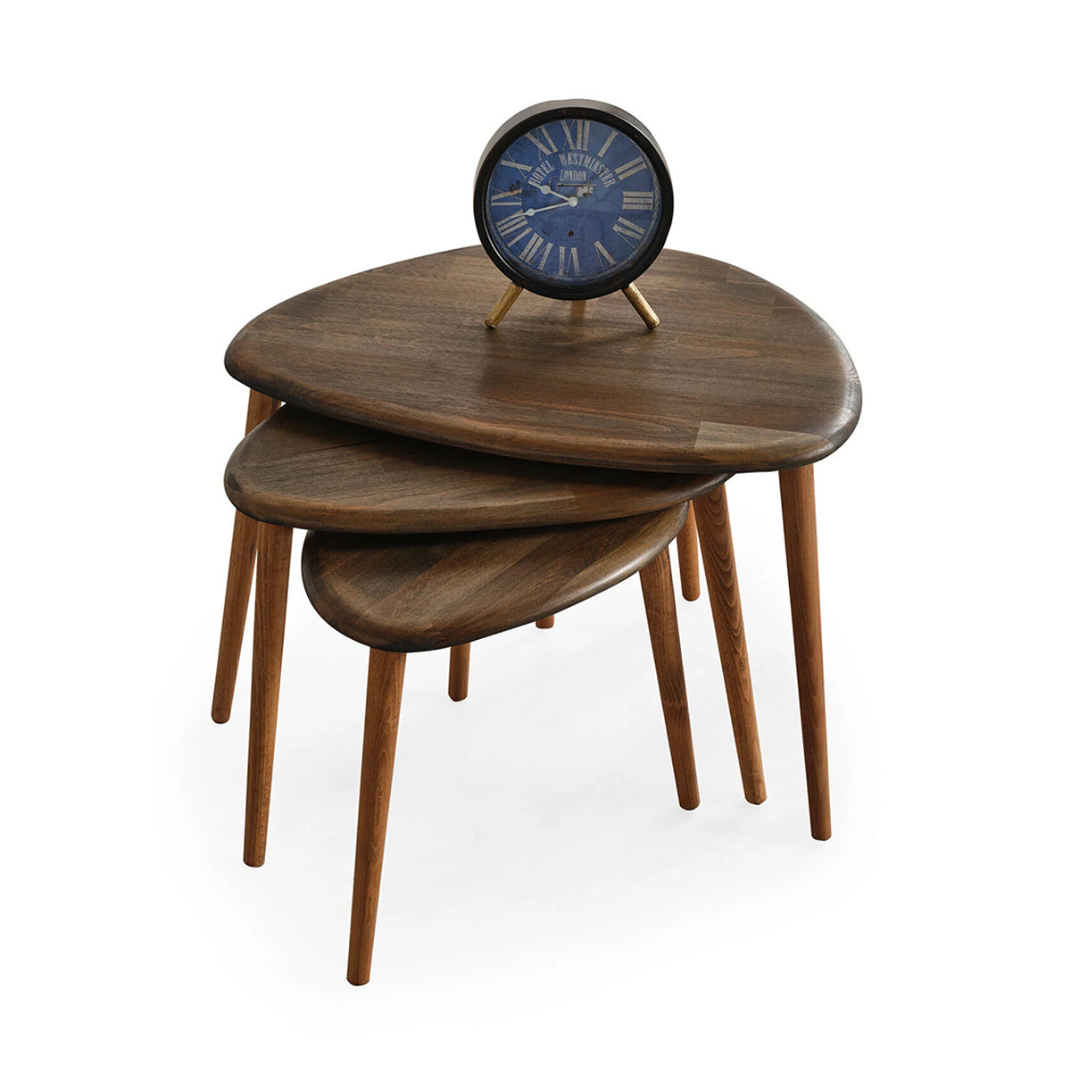 Molina | Solid Wood Nesting Coffee Tables (Walnut)